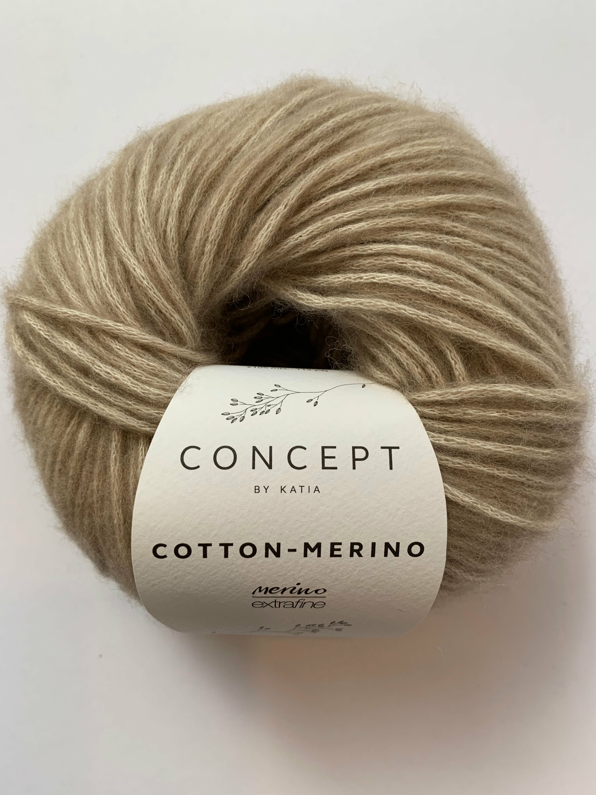 theorie kennisgeving Hoopvol Katia Cotton Merino Coffee | Unraveled Yarn Shop